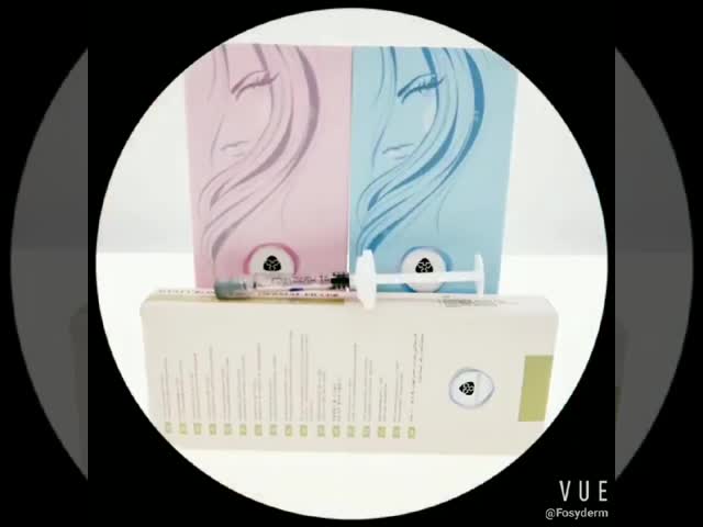 Заполнитель штрафа Fosyderm 2ml вводимый к извлекать тонкие линии на лицевом заполнителе HA дермальном видео