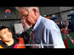 Высокоскоростной металл Widith регулируемый гальванизировал стальной крен подноса кабеля формируя машину с пробивая отверстиями video