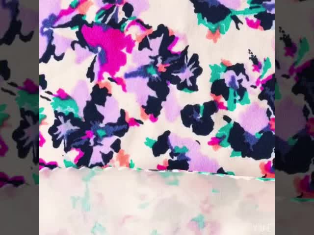 Flower Printed Polyamide Waterproof Nylon Spandex Fabric For Swimwear