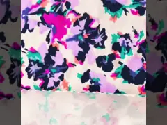 Напечатанная цветком ткань лайкра нейлона полиамида водоустойчивая для Swimwear video