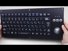 Клавиатура компактного силикона подсвеченная промышленная с ключами 5.0VDC трекбола 75 video