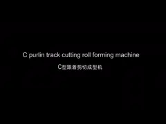 60m/min CU  C Z Purlin Roll Forming Machine for Gear Box driving fly cutting