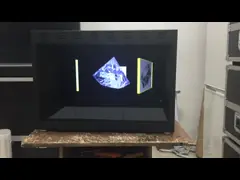 Cube en Holo de 180 degrés annonçant de l'hologramme 3D le plein HD 3D étalage olographe de l'affichage