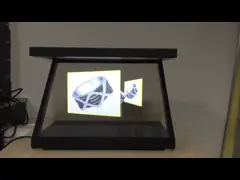180 Hologramm-Schaukasten Grad 32inch Holo-Würfel-3D zeigen volle HD-Hologramm-Pyramiden-Anzeige an