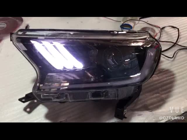 Водоустойчивые фары СИД для светов стиля мустанга Вильдтрак ренджера Форда передних видео