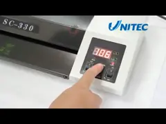 Цвет золота, черный цвет и ламинатор с 4 роликами, лампа мешка цифрового дисплея топления video