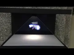 3 Hologramm-Pyramide Holo-Schaukasten der Seitenansicht-3D mit justierbarem geführtem Licht