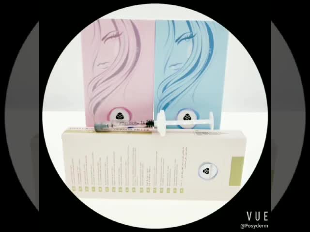 Remove Wrinkle Fosyderm Gel Dermal Filler Hyaluronic Acid Injection Crosslinked HA video