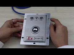 Уровень предохранения от IbIIC T6 настольных взрывозащищенных ключей мыши 3 трекбола бывший video