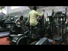 оборудование спортзала велотренажера максимальной нагрузки 180КГ неподвижное с колесами video