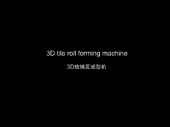 Hydraulic Tile Roll Aluminum Forming Machine 2-4m/Min 40GP Container