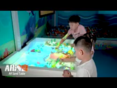 Игры AR спортивной площадки детей коробка песка игры крытой взаимодействующей предназначенная для многих игроков взаимодействующая волшебная video