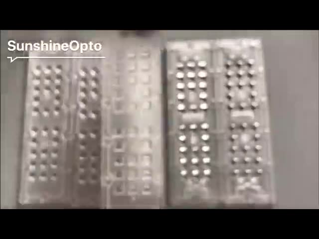 12-в-1 7070 SMD LED Street Light Модуль наружного освещения Линза с 158x103 градусов видео