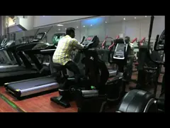 Крытый неподвижный велосипед тренировки, стойка моторизовал магнитный велотренажер video