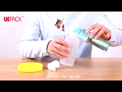 Вертикальный ручной экструзионный пеновой насос для бутылки с утечкой - доказательство для кухни UKF02 video