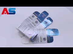 Бутылка бумажной коробки 10мл ящика для хранения пробирки голубой фольги металлическая выбитая стеклянная с дизайном Фарматеч троицы video