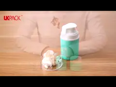 Бутылка PCR PP безвоздушная упаковывая для косметик 30ml 50ml 75ml 100ml 120ml 150ml 200ml video