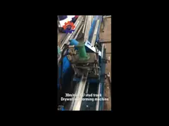 30-50m / Rollo de acero del perno prisionero de la mampostería seca del indicador ligero mínimo que forma la máquina para el marco de la casa video