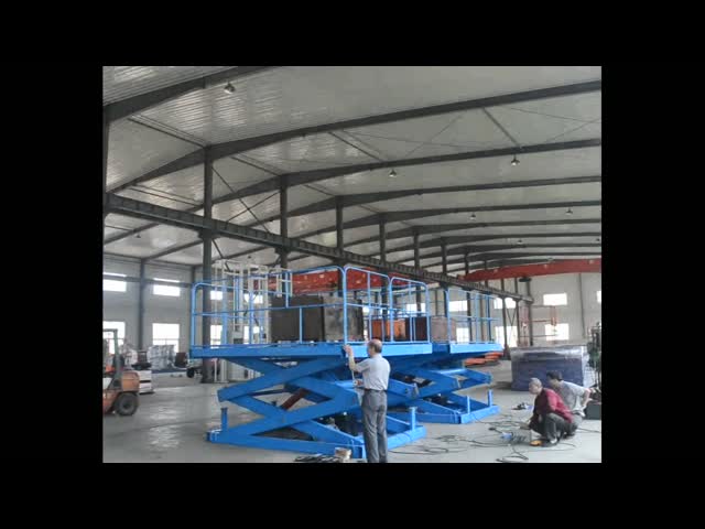 Safe 1.5T 3.5M Stationary Hydraulic Scissor Lift Hydraulic Warehouse Scissor Lift