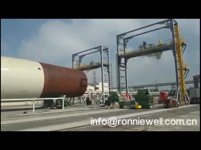 Стальная ветротурбина башни пробки несколько труб приспособленных вверх по станции заварки видео