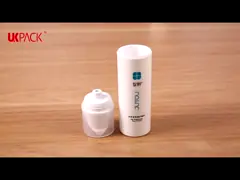 UKA06 круглая бутылка с безвоздушным насосом на 15 мл 30 мл 50 мл с маркировкой для упаковки лосьона video