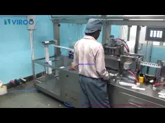 Алкоголь CE влажный обтирает пакуя машину часть небольшой машины одиночная video