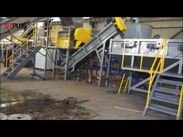 Машина и стиральная машина быстрого фильма LDPE ненужного пластиковая повторно используя с длинным обслуживанием видео