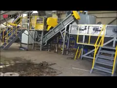 Машина и стиральная машина быстрого фильма LDPE ненужного пластиковая повторно используя с длинным обслуживанием video