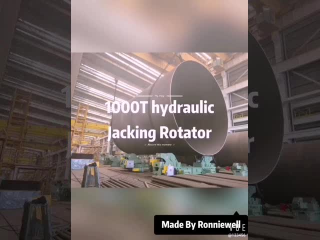 электрический ролик трубы 1000T для сваривать вращатель танка ветрянки Offershore видео