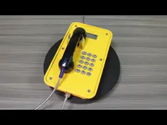 Промышленный водонепроницаемый экстренный телефон с ЖК-дисплеем с функцией SOS для зоны опасности video