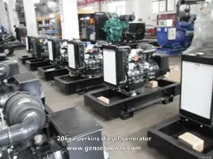 Двойные генераторы бензина цилиндров 12kw 15kva портативные проветривают охлаженное 380V video