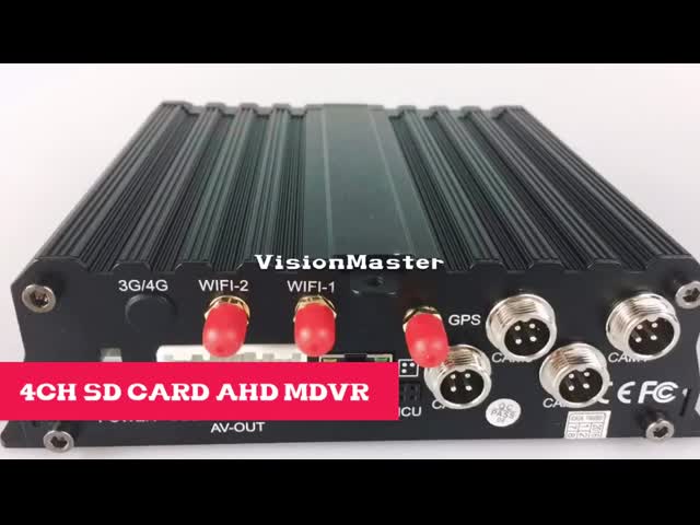 Durable Automotive Dvr Recorder HD Car 720p 4CH 4G Embedded Linux CE Approval