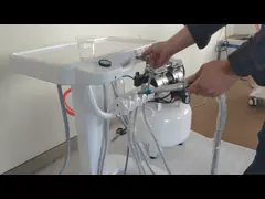 Пневматический слабый блок бутылки 600ml прибора всасывания мобильный зубоврачебный video