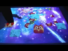 Крытый репроектор пола 30 ПК взаимодействующий с беспроводной клавиатурой мыши video