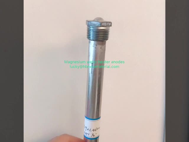 Прессованная штанга анода магния для нагревателя воды АЗ31 & АЗ63 подгоняла обслуживание видео
