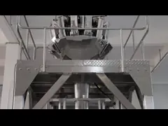 Упаковка еды с Вайгхэр Мултихэад масштаба автоматическим веся video