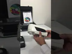 Измерение НХ310 разнице в цвета цветометра спектрофотометра автоматической тарировки портативное video