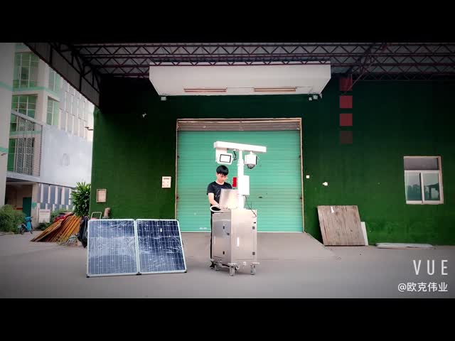 CCTV Camera Surveillance Mobile Sentry Security Trailer Stainless Steel OKAF Explosion Proof video