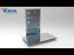 Зеркало квадратного планшета умное, построенное в зеркале ванной комнаты экрана касания диктора video