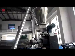 Машина штрангпресса ПЭ ПП пластиковая повторно используя/промышленный пластиковый гранулятор бутылки video