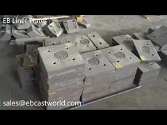 Изготовленный на заказ вкладыш Cr14% Cr20% нажимной накладки мельницы шарика для дробилки челюсти video