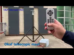 Держатель механического телескопичного поляка рангоута портативный освещая поднимаясь время 45с video