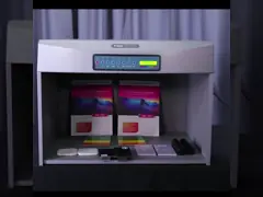 Шкаф оценки цвета КЭ ИСО 9001, коробка подбора цветов Д65 Д50 Тл84 светлая video