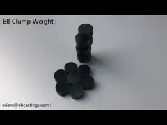 Q235B 45 Carbon Steel Ductile Cast Iron Counterweight Block Clump Weight video