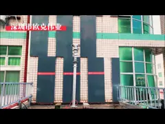 Поляк рангоута Okaf мобильный пневматический телескопичный со сплавом пневматического насоса алюминиевым video