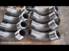 Локоть штуцера трубы степени 1,4418 сплава 90 нержавеющей стали соединения фланца video