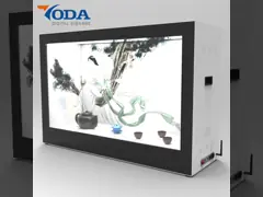 Витрина АК100 ЛКД пользы роскошного магазина прозрачная - 240В гарантия 1 года video