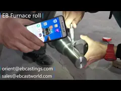 теплостойкие ролики печи литой стали 304СС 1,4848 для печей отжига video