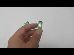 СК АПК СМ СС переходника оптического волокна с материалом зеленого цвета фланца 9/125μм полным пластиковым video