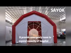 Inflatable Frame Tent Blue Oxford Cloth Outside Inflatable Decontamination Tent Disinfection Channel Sanitizing Station